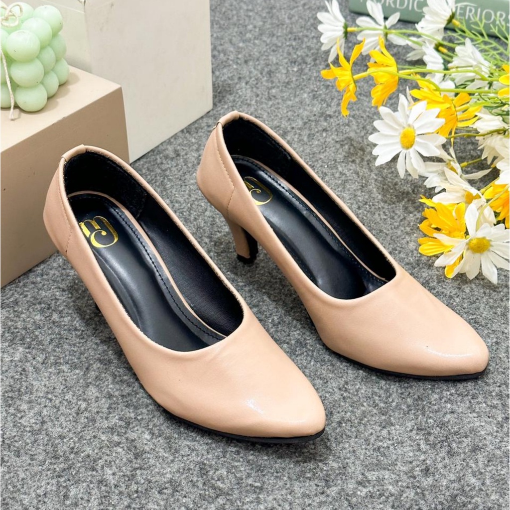 BELINDA Heels Pantofel Sandal Wanita Kerja Premium  UL 58