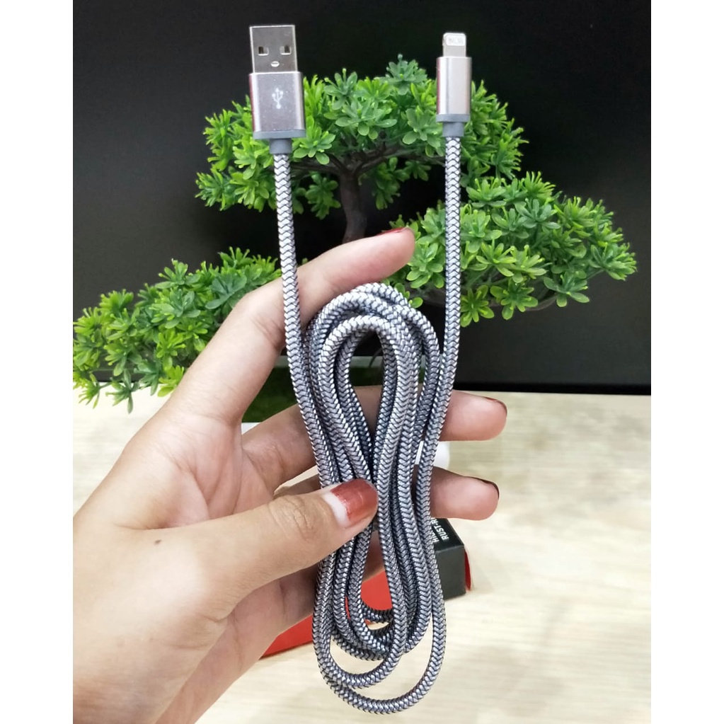 TERBARU Ldnio Ls17 Kabel Data Iph 2METER Charger cabel Lightning 2.1A 2M BY.SULTAN