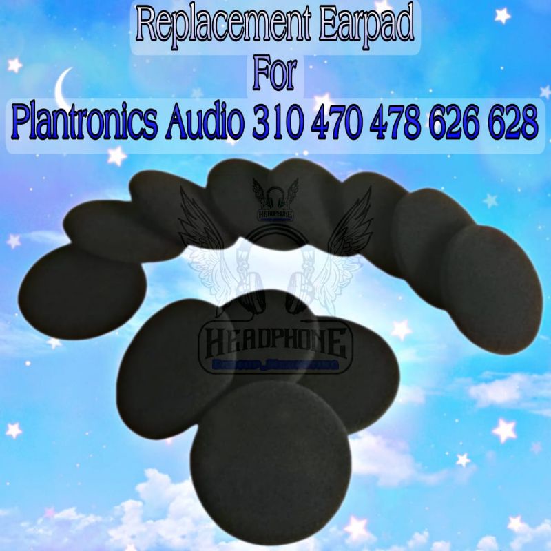 Busa Earpad Plantronics Audio 310 470 478 626 628 Headset Foam Ear Pads