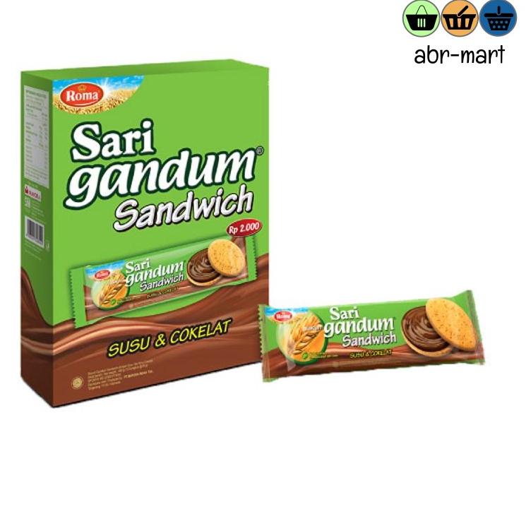 

Berkualitas ROMA Sari Gandum Coklat BOX [ 12x39gr ] *