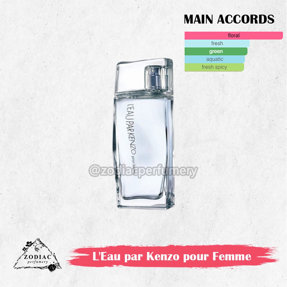 Kenzo L'Eau par Kenzo pour Femme EDT 100ml [100% Original]