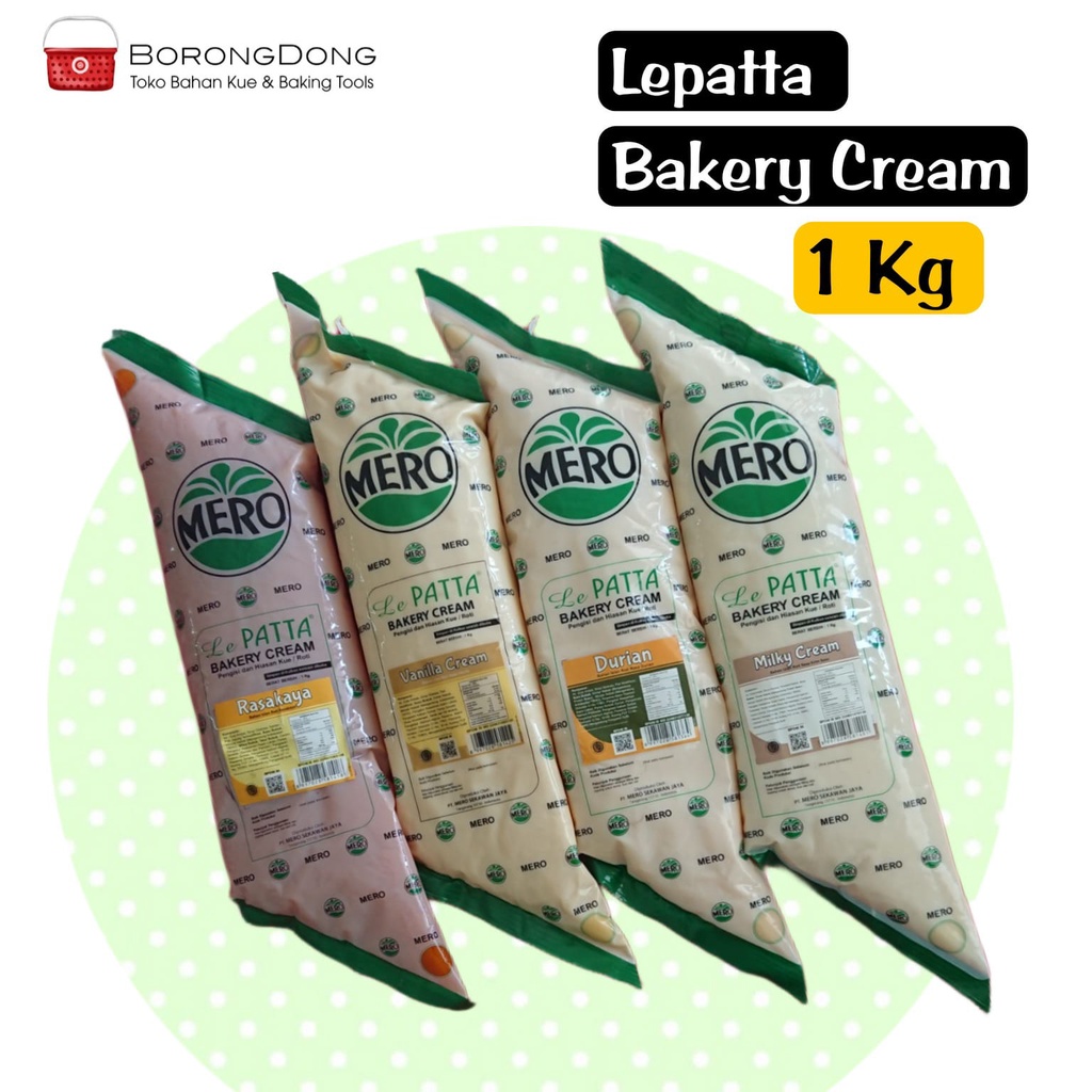 

Lepatta Bakery Cream 1 Kg / Filling Roti