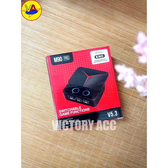 Terlaris Tws M90 Pro Bluetooth Wireless Headset Led Display