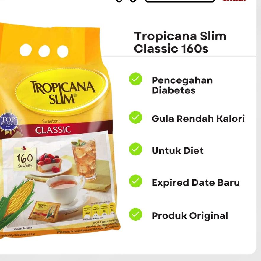 

✷ TROPICANA SLIM CLASSIC 160'S ☑