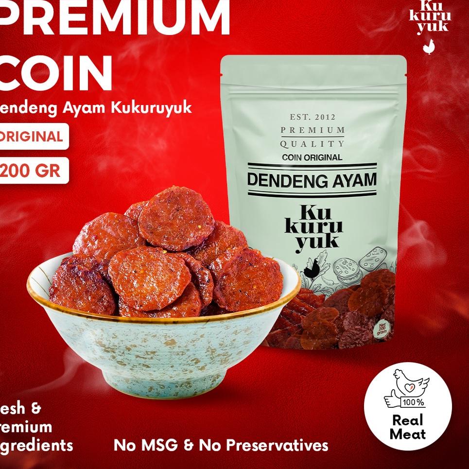 

☏ [PREMIUM COIN] Dendeng Ayam Kukuruyuk Makanan Siap Saji - 200 Gram ☪