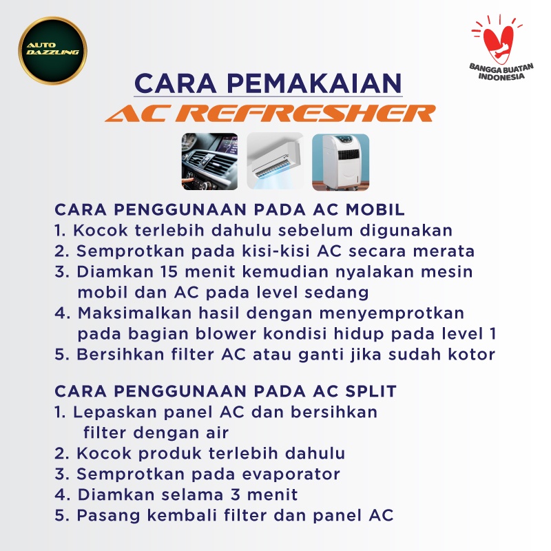 AC REFRESHER | PEMBERSIH AC | PENDINGIN AC | PENGHARUM AC | AC CLEANER | AIR REFRESHER