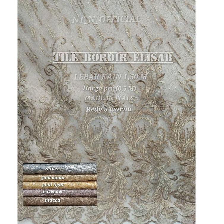 ✩ KAIN TILE BORDIR ELISAB/TILE AKAR/BROKAT/TILE MUTIARA/TILE DOTY/TILE 3D ➱