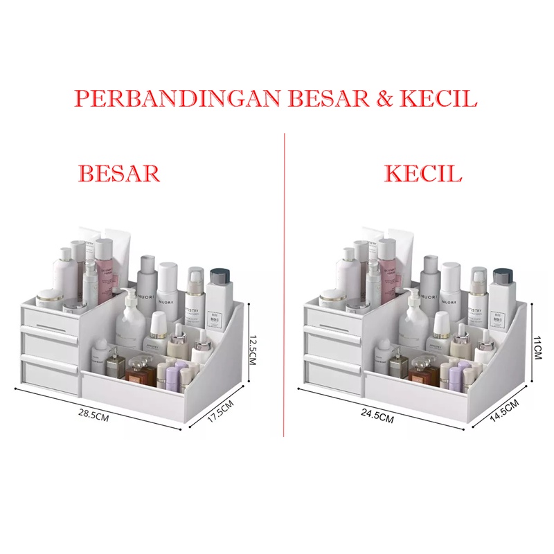 ANG RAK KOSMETIK LACI / Cosmetic Storage Drawer / Kotak Penyimpanan Makeup Organizer / Rak Kosmetik/Rak meja kantor /Rak meja belajar / Rak meja tamu/Rak ATK