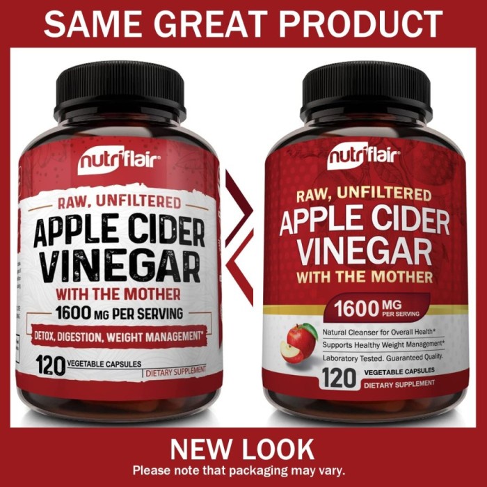 

Nutriflair Cider Vinegar 120 Pencernaan Ekstrak Cuka Sari Apel