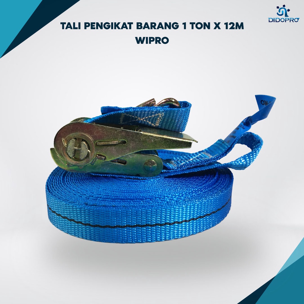 Tali WIPRO 1 Ton 6m 10m 12m webbing cargo / tali pengikat / tali miniatur / track belt / sling belt / tali krek