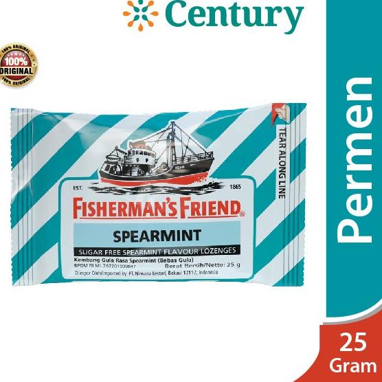 

Terdepan FISHERMAN'S SUGAR FREE SPEARMINT 25 GR / PERMEN PELEGA TENGGOROKAN / PERMEN PEREDA BATUK BEBAS GULA