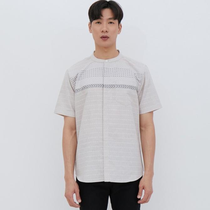 BAYAR DITEMPAT M231 Kemeja Pria Koko Pendek Cream 2430B /BAJU KOKO PRIA/BAJU KOKO DEWASA/BAJU KOKO A