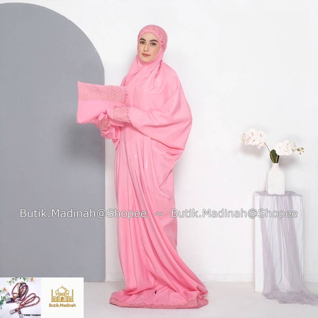 BUTIK.MADINAH MUKENA DEWASA TERUSAN SITI KHADIJAH PASTELEENA JUMBO