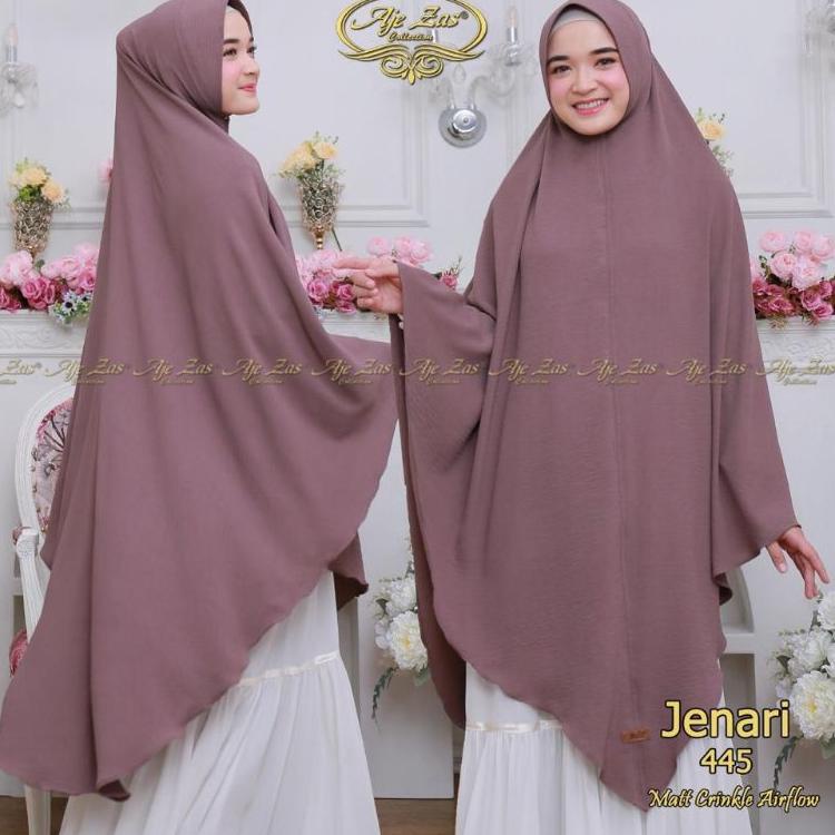 ❊ Aje zas//Khimar Jenari Ori Aje zas / Bergo cringkel / Bergo instan crinkle / khimar jumbo jilbab i
