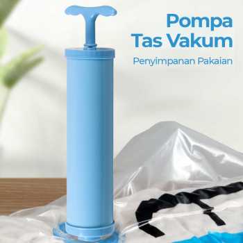 Pompa fakum Vakum Plastik Pakaian Travel Vacuum Bag Hand Pump - 001 Joybos untuk menghisap udara di dalam tas vakum.