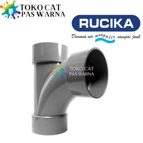 Tee Y 90° Fitting Sambungan Pipa RUCIKA PVC D