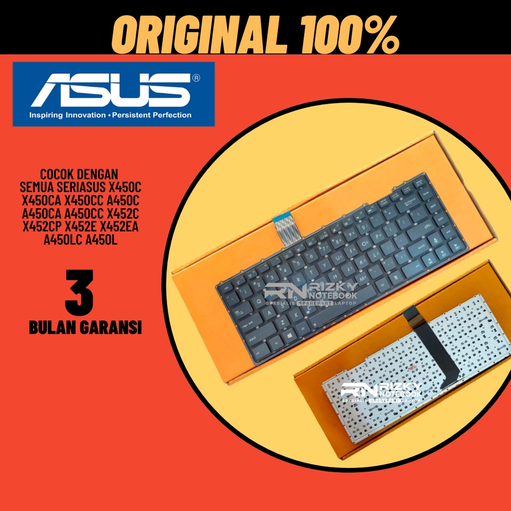 Keyboard Laptop ASUS X450C X450CA X450CC A450C A450CA A450CC X452C X452CP X452E X452EA A450LC A450L