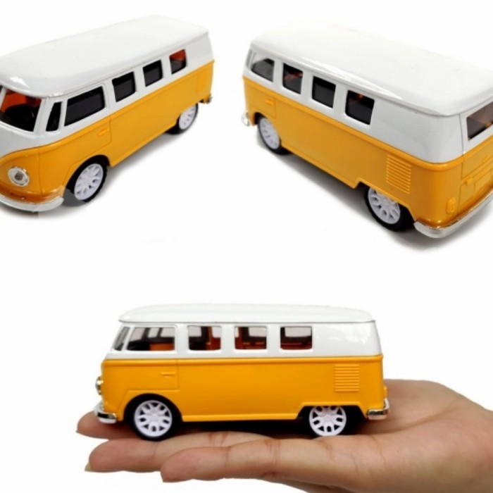 MINIATUR DIECAST MOBIL VW COMBI KUNING TERMURAH