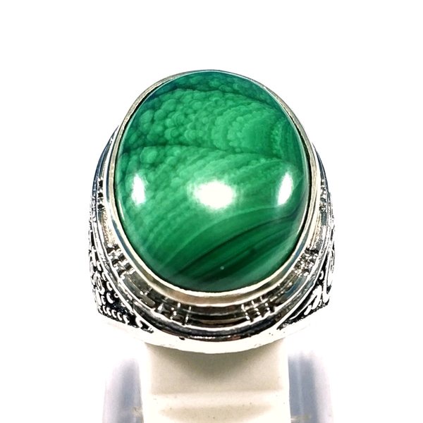 Batu Cincin  BATU AKIK NATURAL GREEN MALACHITE PGS500