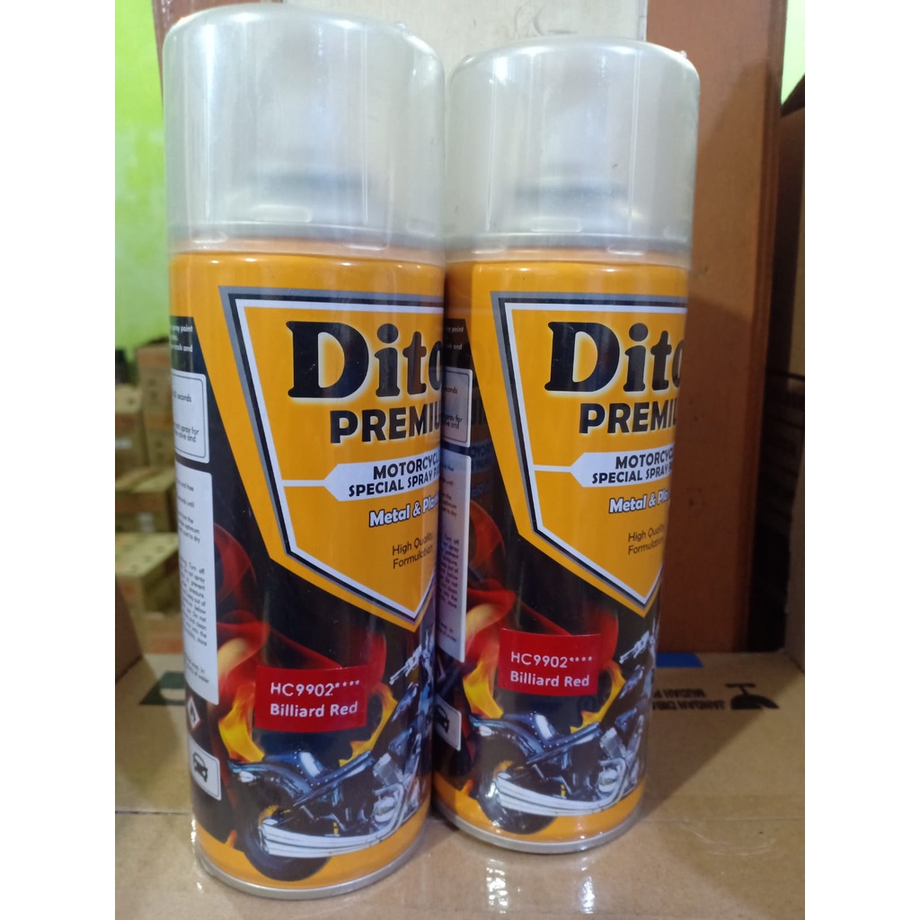 Pilok Pilox Cat Semprot DITON PREMIUM Harley Colors - BILLIARD RED HC 9902**** (400cc)