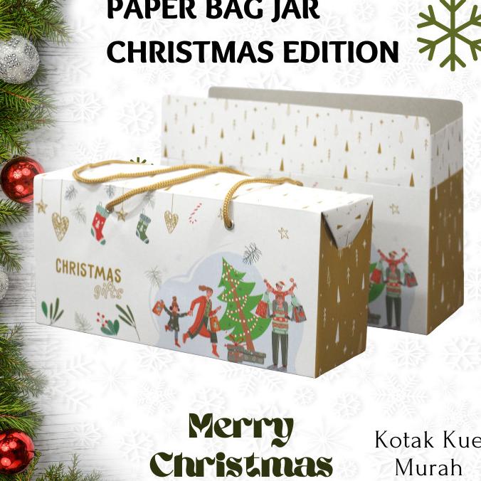 

Paperbag Jar Tas Kertas Paperbag Kantong Packaging Merry Christmas