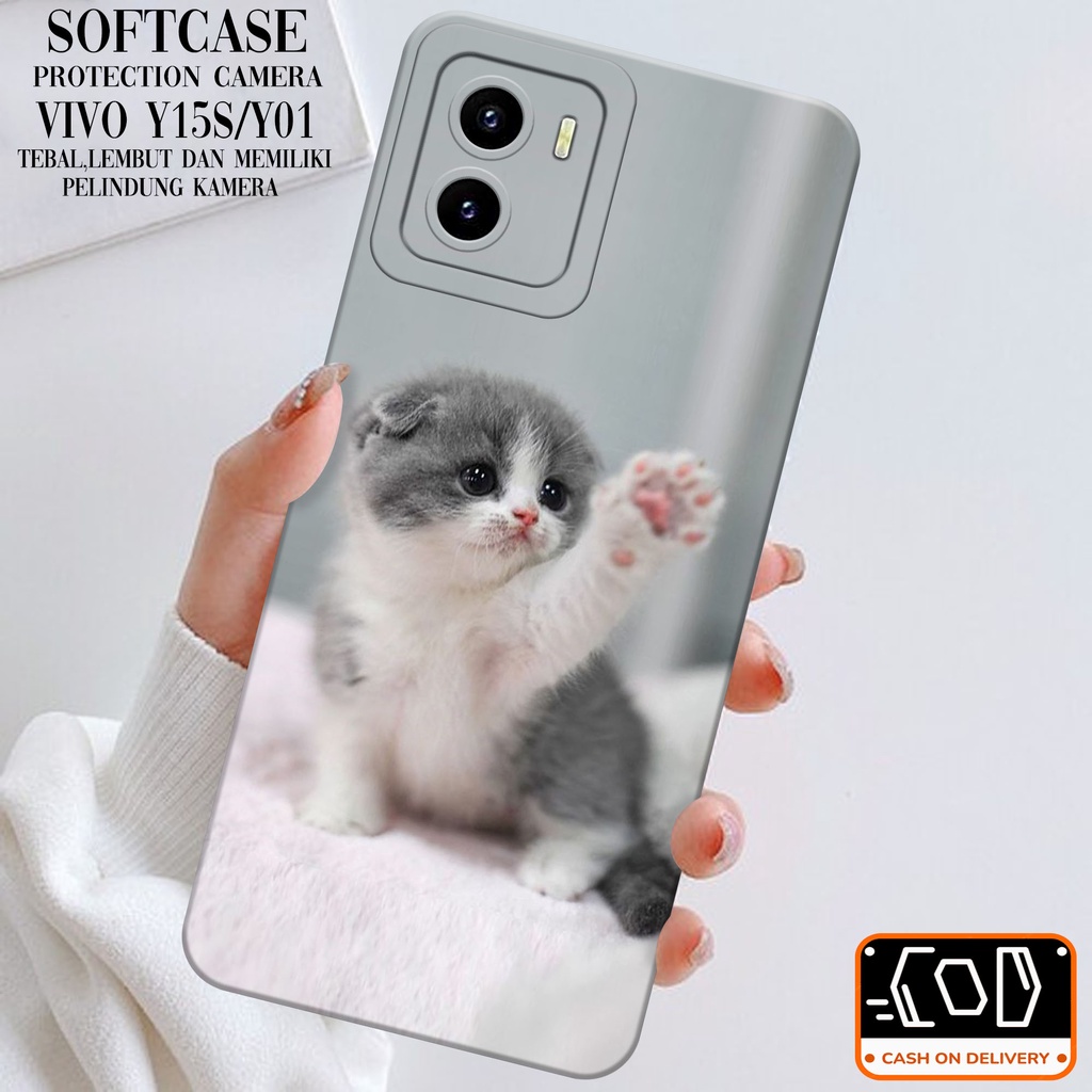 Case Hp Vivo Y15S/Y01 Terbaru- Soft Macaron Pro Camera - Softcase Vivo Y15S/Y01 Terbaru - Casing Viv