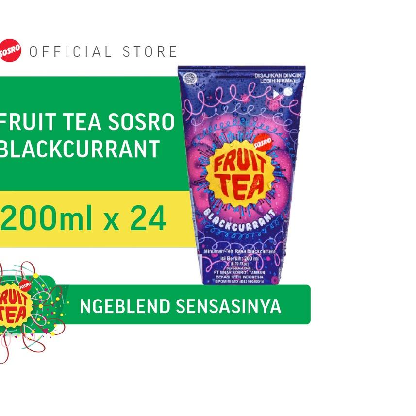 

❆ Fruit Tea Sosro BlackCurrant Genggam 200 ml isi 24 pcs ❄