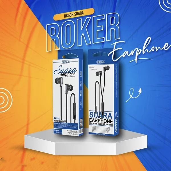 Headset ROKER SUARA RK53K Hansfree Earphone Roker SUARA Rk53k Original