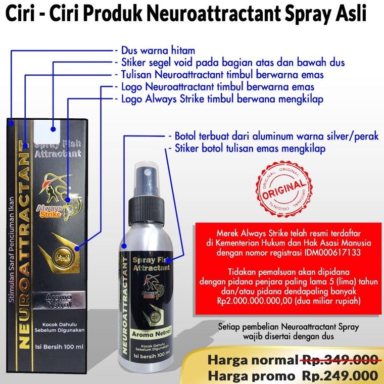 MURAH Neuroattractant Spray Fish Attractant Ikan Umpan Pancing Non Essen dari Always Strike