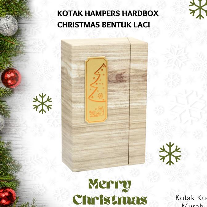 

Hard box packaging merry christmas, hampers gift box Natal, kotak kado