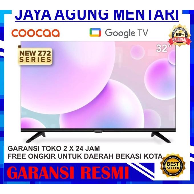 TV LED COOCAA 32Z72 GOOGLE TV 32 INCH SMART TV DIGITAL TV DOLBY AUDIO