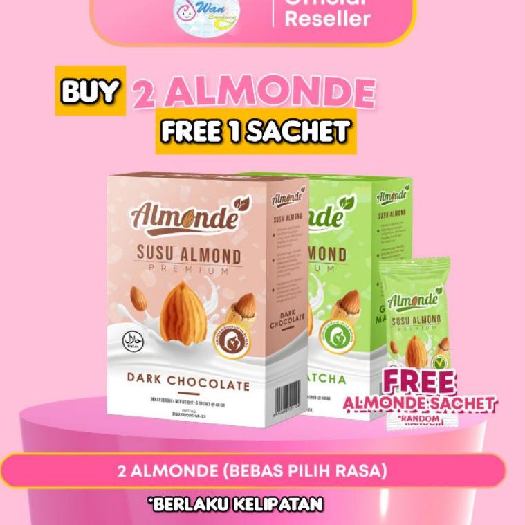 CHEKOUT ALMONDE PREMIUM ALMOND untuk ibu hamil & Program Hamil / Almonde Susu Ibu Hamil / Almonde Su