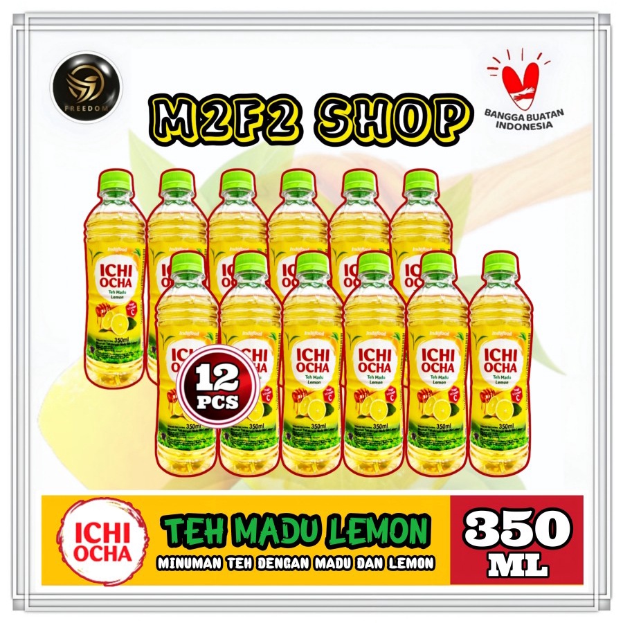 

ICHI OCHA Minuman Teh Madu Lemon Botol Plastik Pet - 350 ml (Kemasan 12 Pcs)