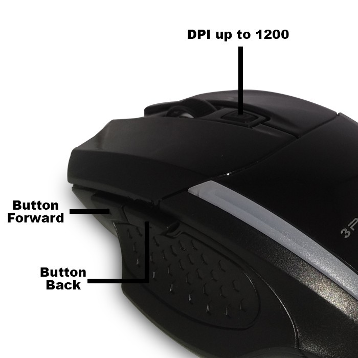 Mouse Wireless Silent 3 Power Up Chroma 770W Nano USB 2.4 GHz 1200 DPI