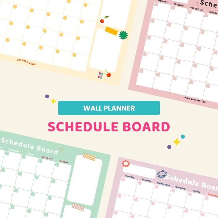 

Terlaris Monthly Schedule Board - Wall Planner