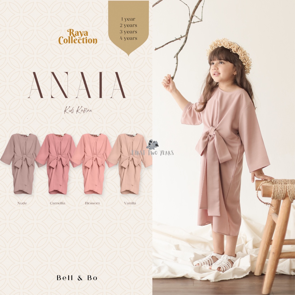 Bell &amp; Bo - Anaia Kaftan / Kaftan Anak Gamis Raya Lebaran Collection