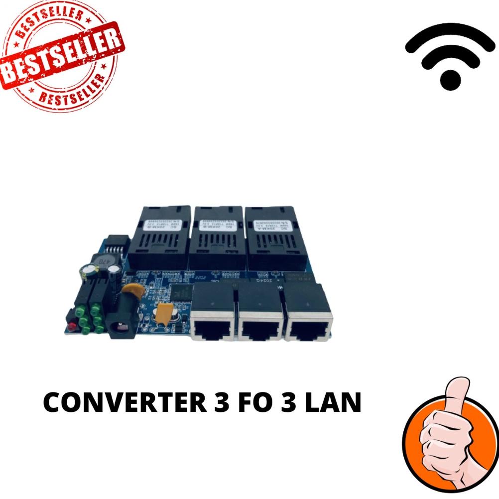 KONVERTER 3 FO 3 LAN PCB