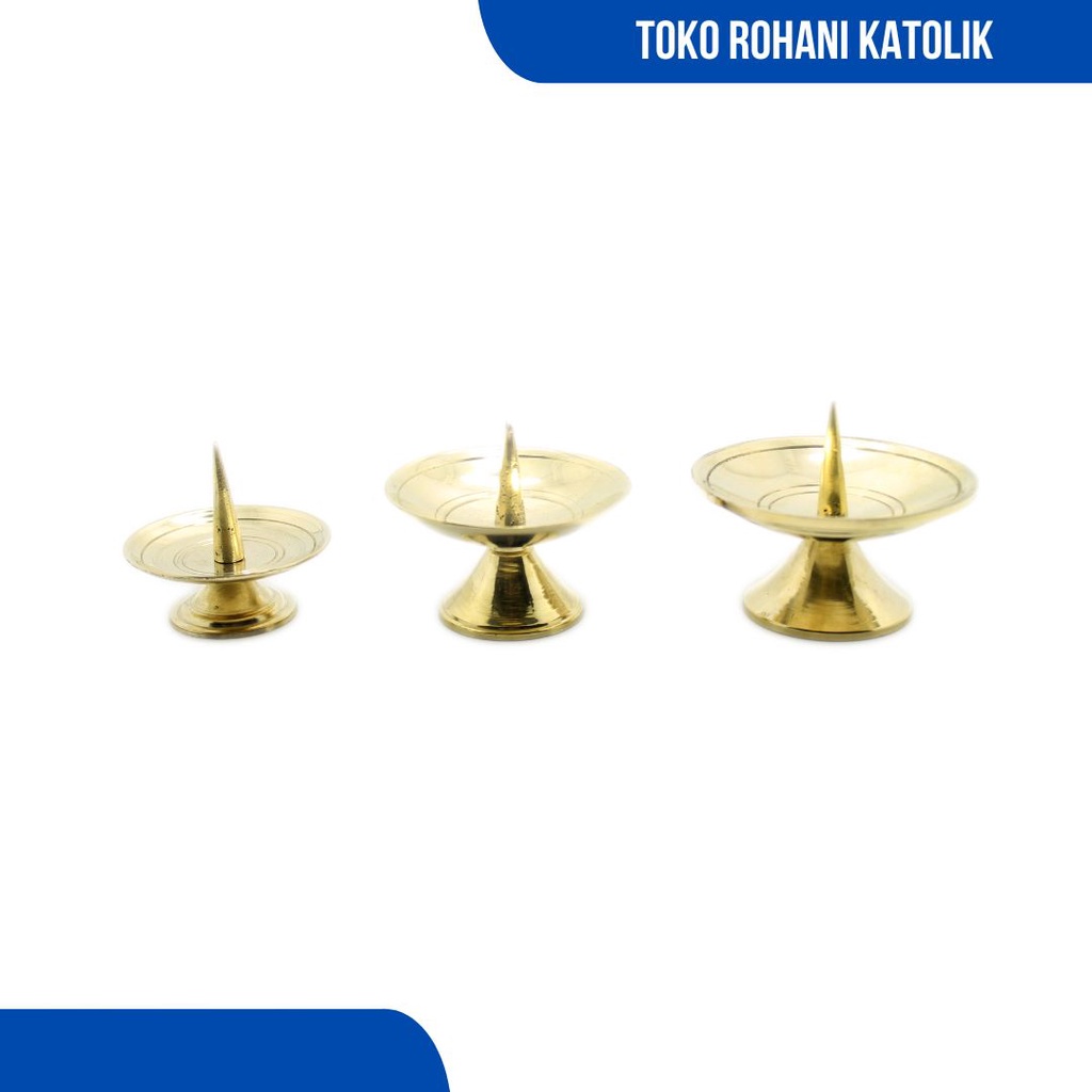 CANDLE HOLDER KUNINGAN / TATAKAN LILIN / TEMPAT LILIN KUNINGAN / TEMPAT LILN DOA / CHANDELIER KATOLIK / CANDELIER / CANDELAR