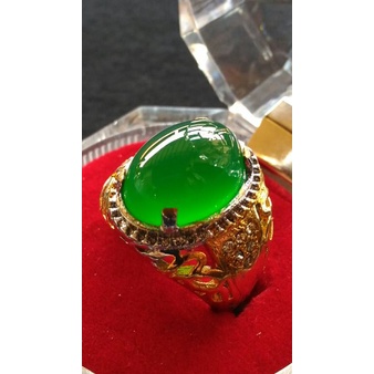 Cincin Batu Akik AKIK HIJAU GARUT TOP QUALITY - HIJAUNYA SEDAP DIPANDANG FS170