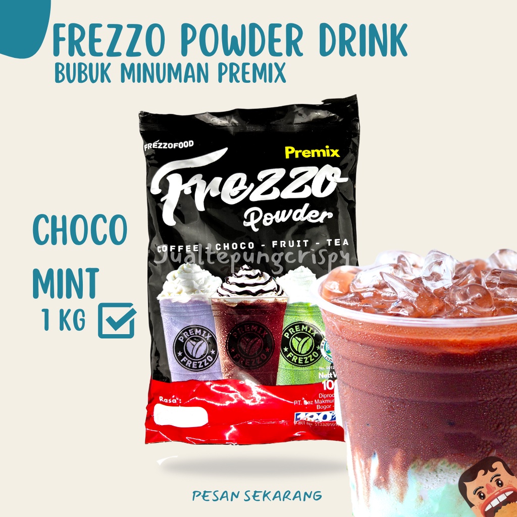 Frezzo Bubuk Minuman Rasa Coklat Mint / Choco Mint Powder 1 Kg