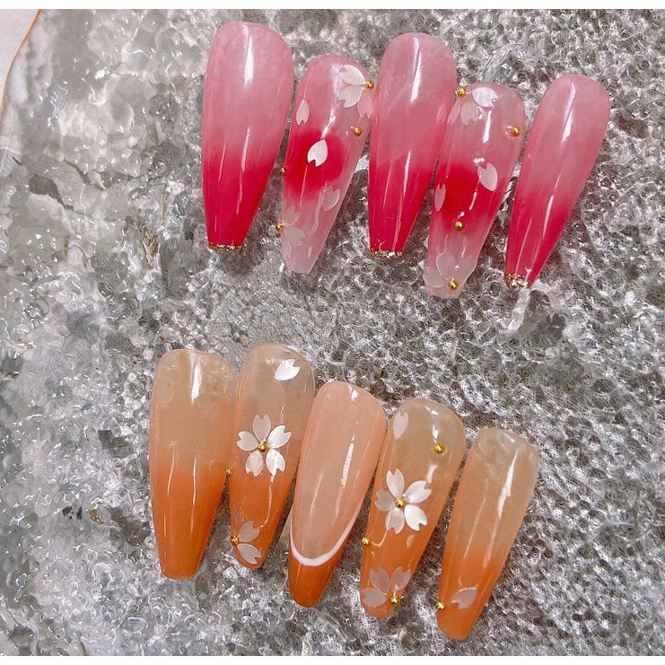 Hiasan Kelopak Bunga Sakura Ultra Thin Tipis Mix Bead Untuk Dekorasi Nailart Wedding Nails / Dekorasi Kuku Bunga Timbuo Kelopak Bunga Sakura Ultra Tipis Untuk Nail Art