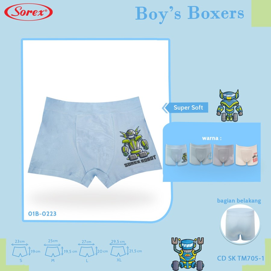 cd celana dalam segitiga boxer anak laki laki sorex kids boy gm 652 604 752 702 704 705