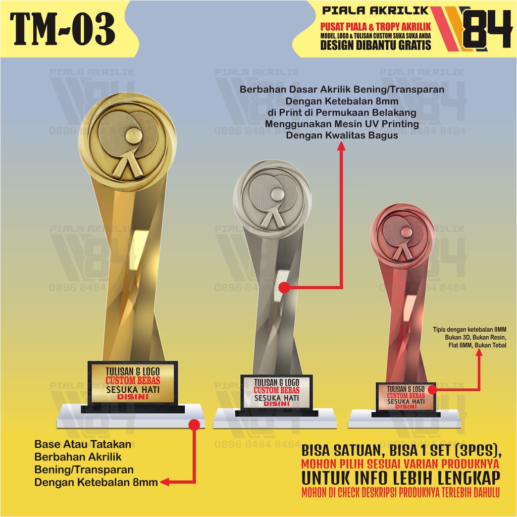 PIALA TENIS MEJA, PIALA PINGPONG, PIALA PING PONG, TROPHY TENIS MEJA, TROPHY PINGPONG, TROPHY PING P