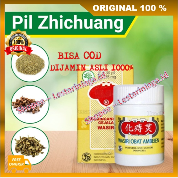 Pil Zhichuang Obat Herbal Cina Membantu Mengobati Ambeien / Wasir dari Stadium 1 Sampai 4 Ampuh ORIG