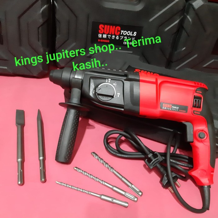 Mesin Bor Bobok Rotary Hammer Sunc Dekwe Jld Demolition Hemer Hemmer Beton