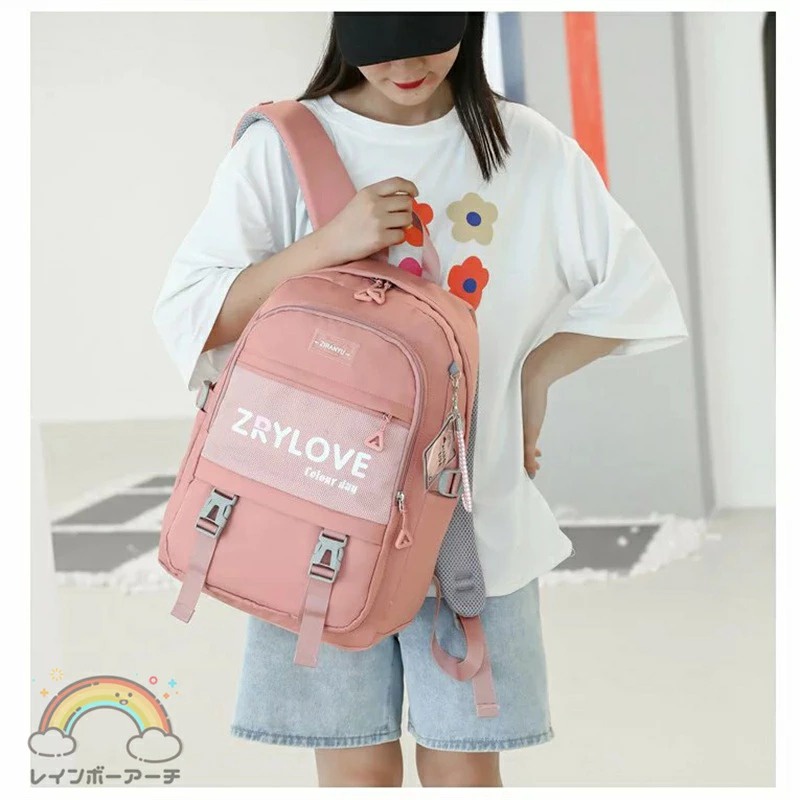 Rayhana - Tas Sekolah Anak-anak Remaja Tas Main Fashion Bag Ransel Korean Style Tas Zrylove