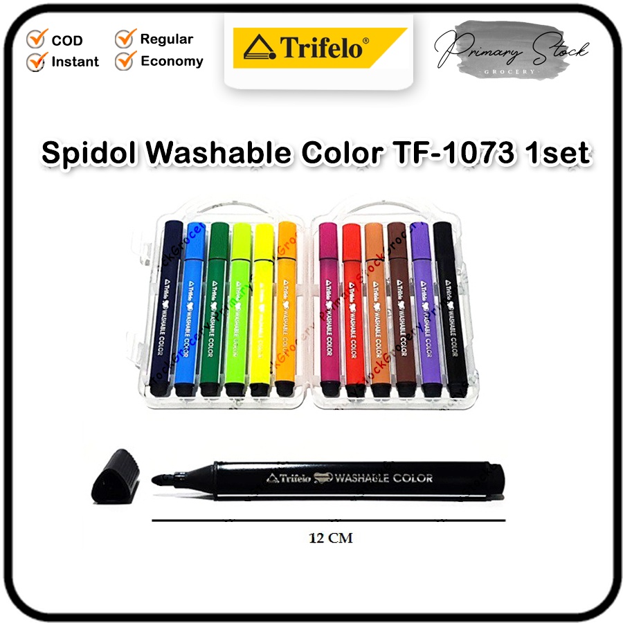 

Spidol Warna Warni 1 Set Lengkap Bisa dihapus 12 Warna Trifelo Pastel Colour Color Erasable