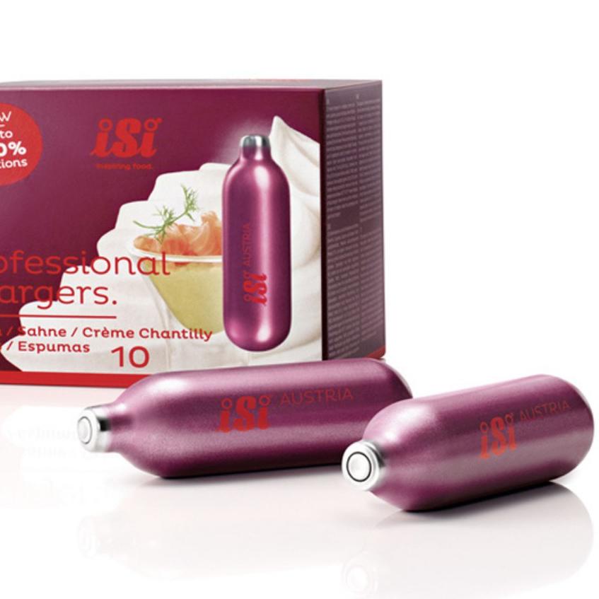 

➱ iSi CREAM CHARGERS 10 PCS / WHIPPED CREAM CHARGER / Cream Whipper Charger ♨