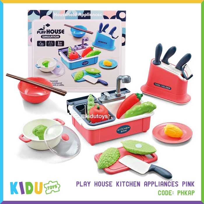 Mainan Cuci Piring Masakan Anak Perempuan Play House Kitchen Appliances Kidu Toys