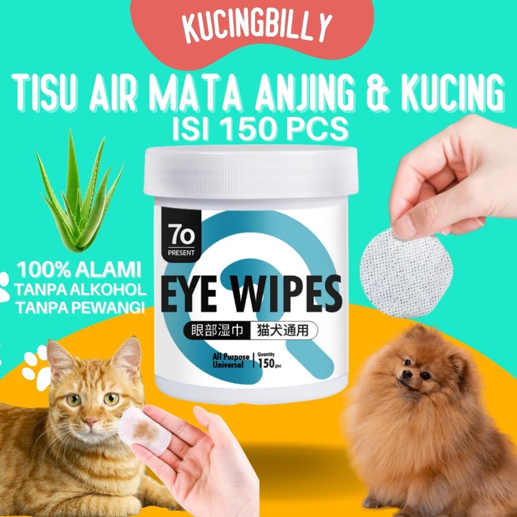 PET TEAR EYE WIPES LAP AIR MATA ANJING KUCING